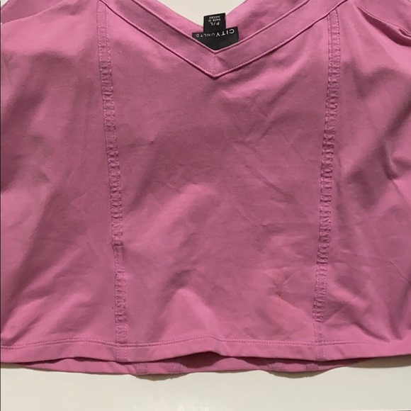 NWT city unltd. Pink top with bra size: L - Picture 9 of 9
